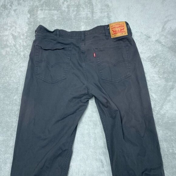 Levis 514 Mens Pants W38 L29 Straight Fit Stretch Black a0533 - Picture 7 of 8